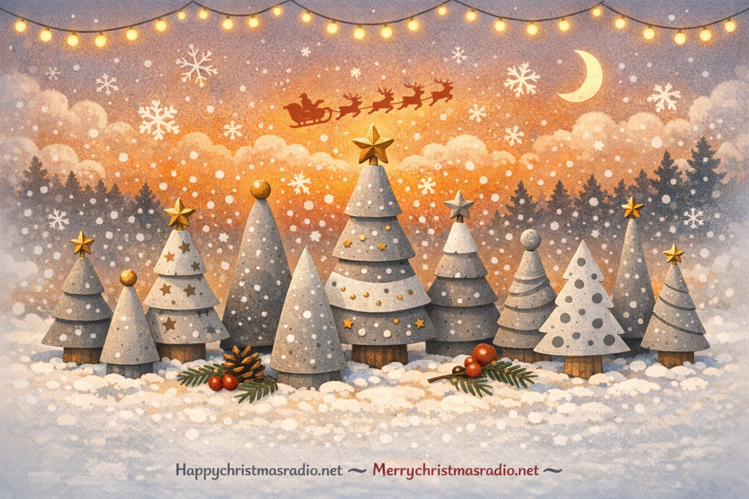 10 DIY 'Concrete' Minimalist Christmas Trees