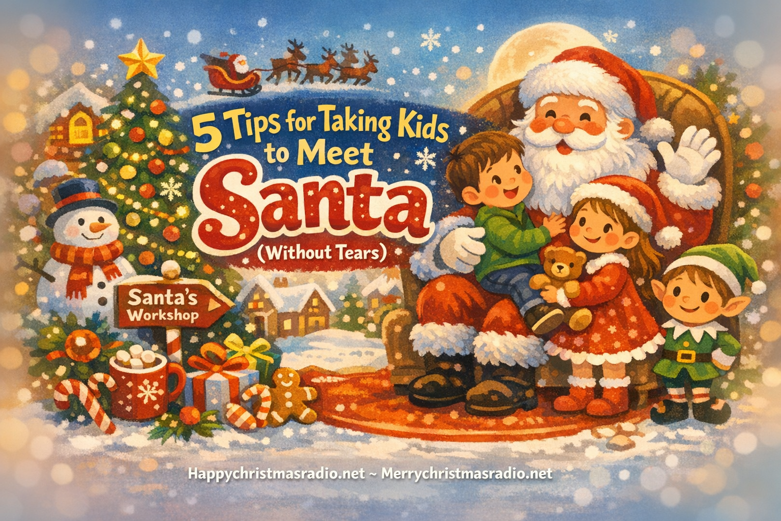 5 Tips for Taking Kids to Meet Santa (Without Tears)