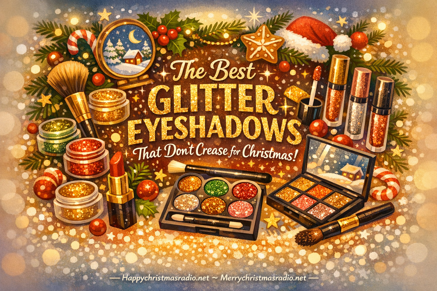The Best Glitter Eyeshadows that Don’t Crease for Christmas