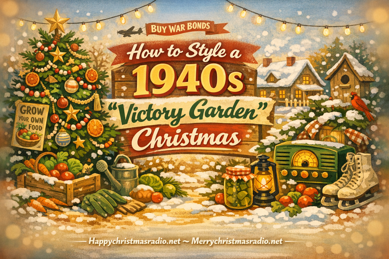 How to Style a 1940s 'Victory Garden' Christmas
