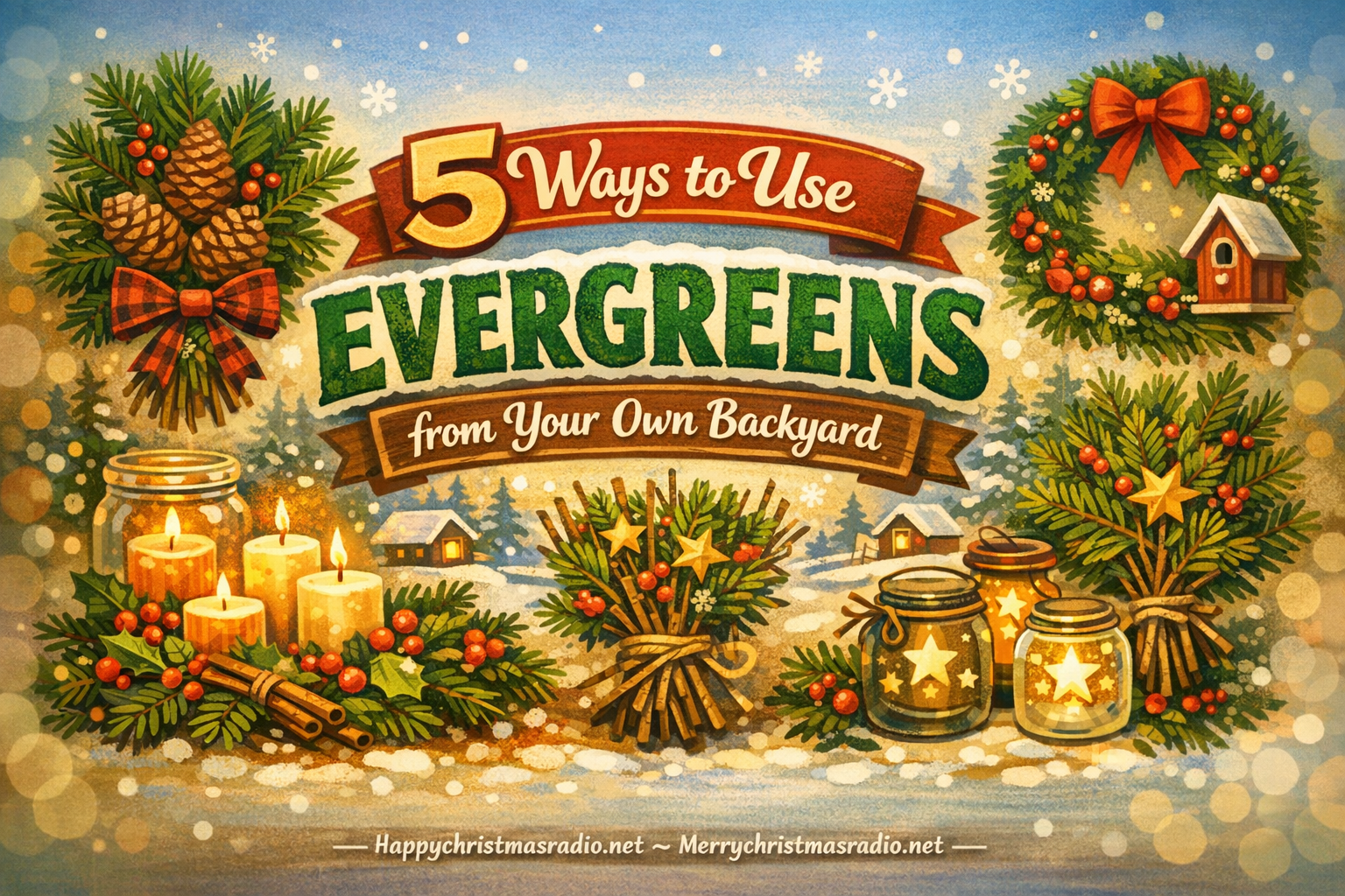 5 Ways to Use Evergreens from Your Own Backyard