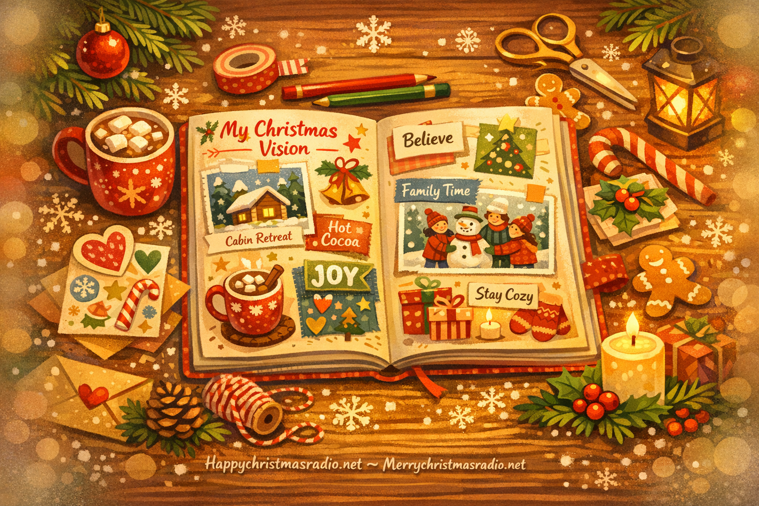 How to Create a Vision Journal for Christmas Cheer