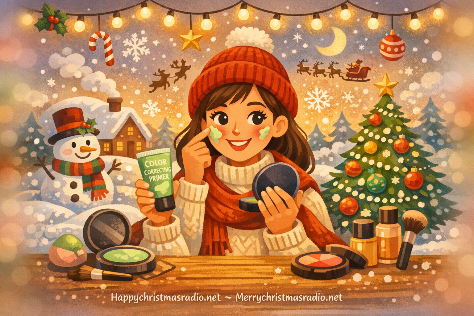 How to Use Color-Correcting Primer for Winter Redness