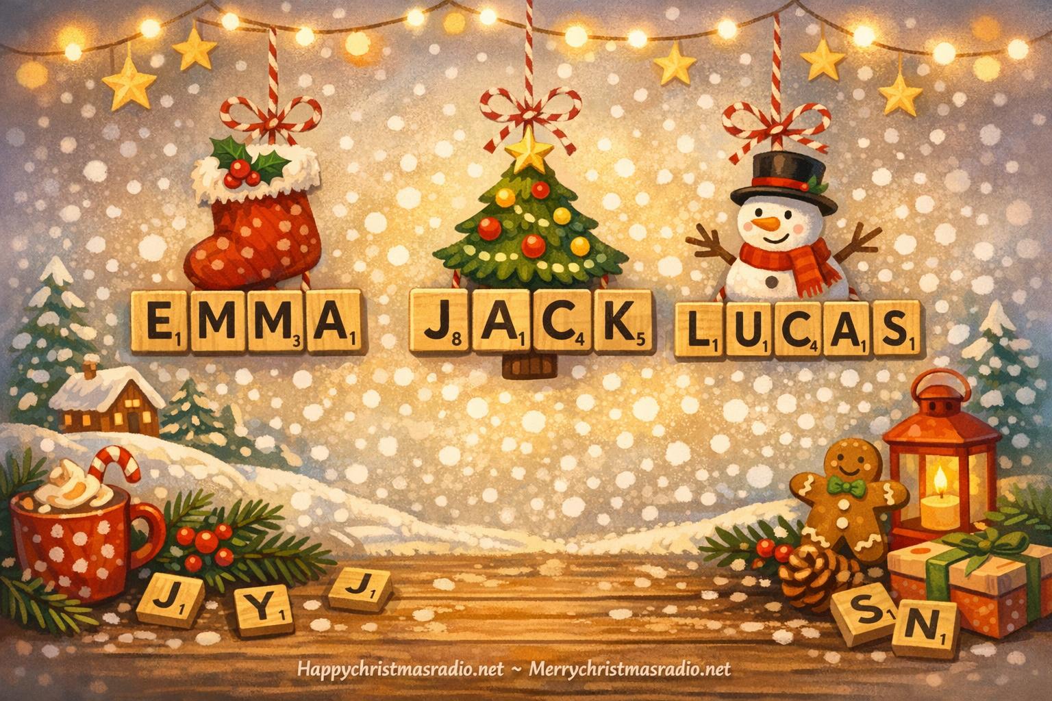 Create Joyful Memories with Personalized Scrabble Tile Ornaments